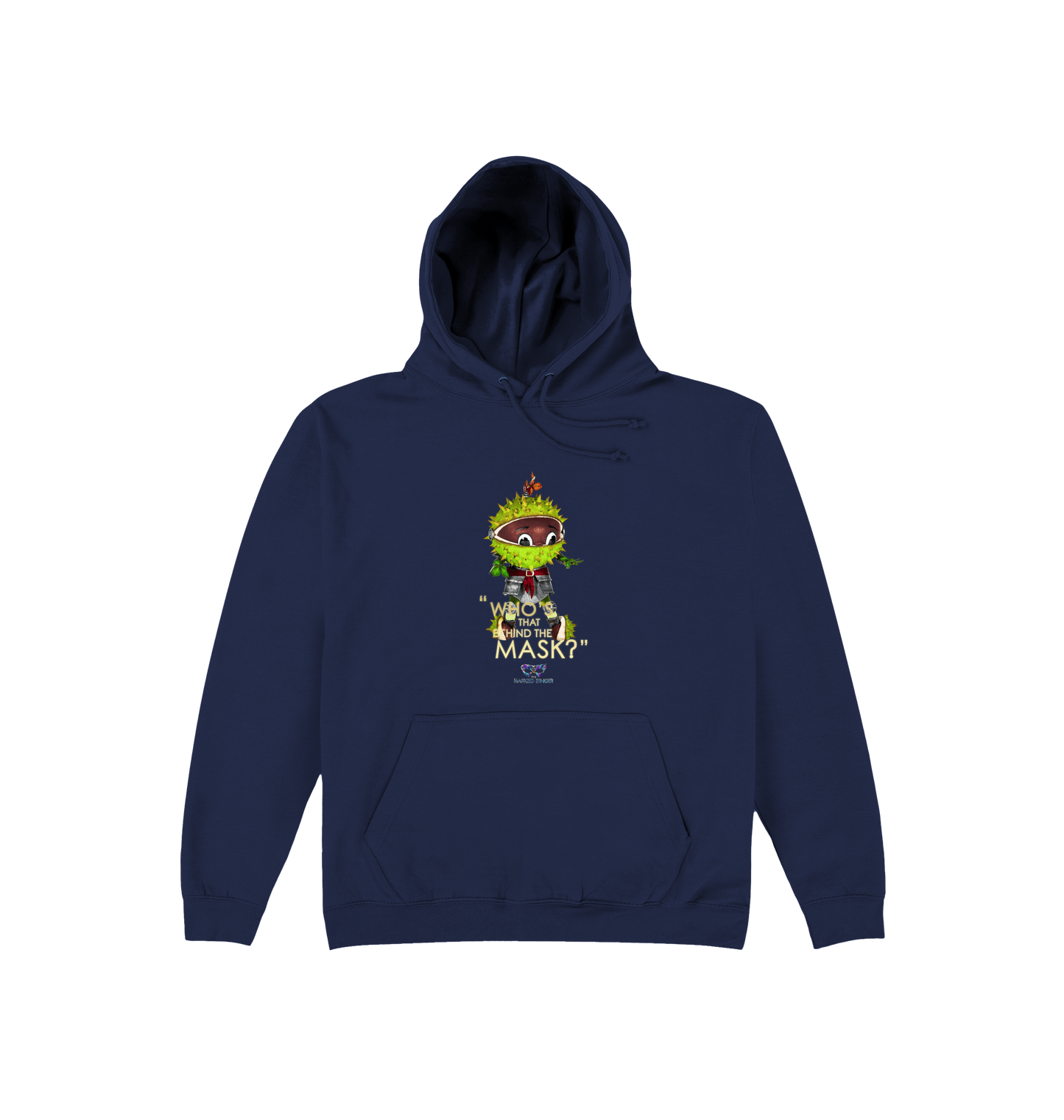 Oxford Navy Printed Hoody Front