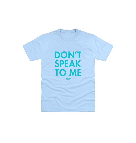 Light Blue Printed Kids T-Shirt Front
