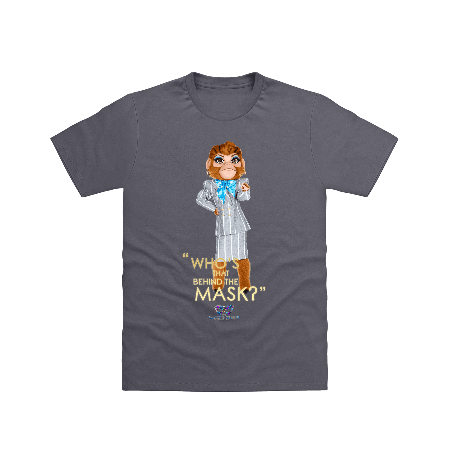 Charcoal Printed T-shirt Front