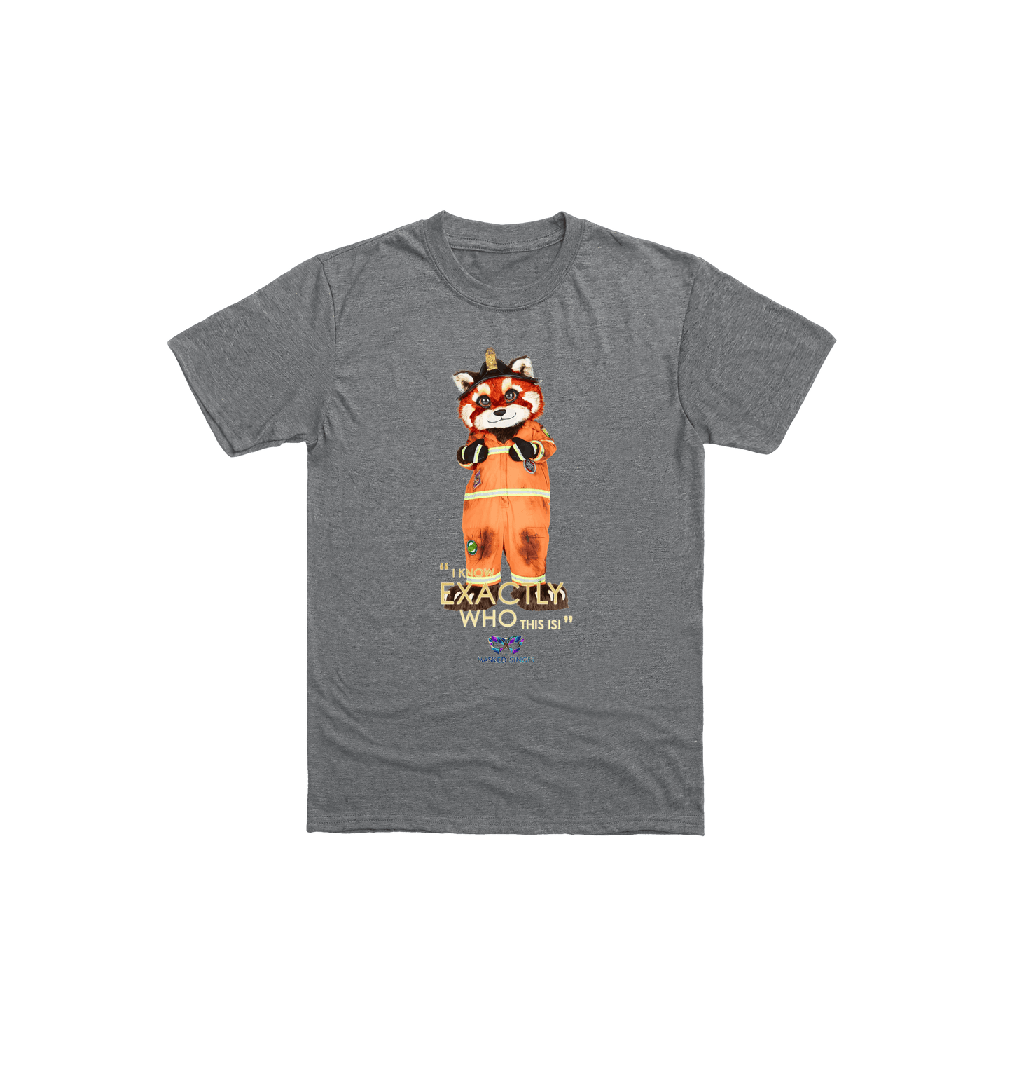 Graphite Heather Printed Kids T-Shirt Front