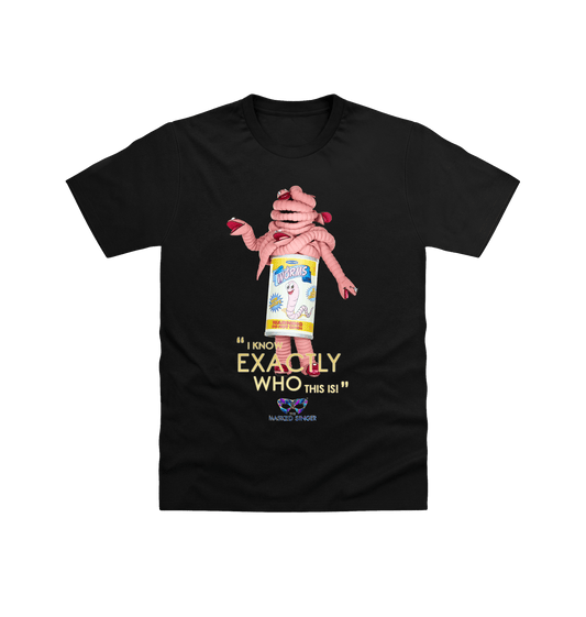 Black Printed T-shirt Front