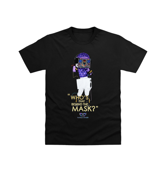 Black Printed T-shirt Front