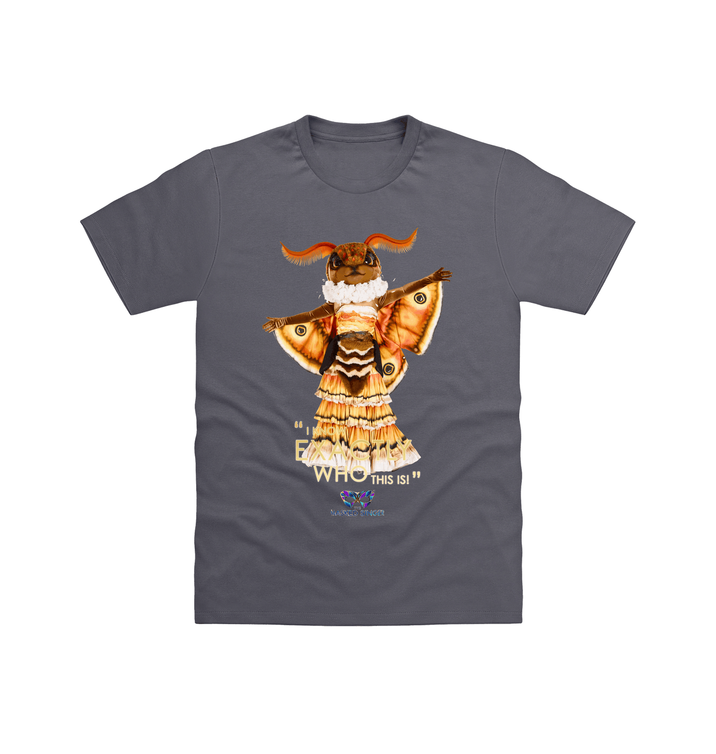 Charcoal Printed T-shirt Front