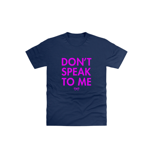 Navy Printed Kids T-Shirt Front