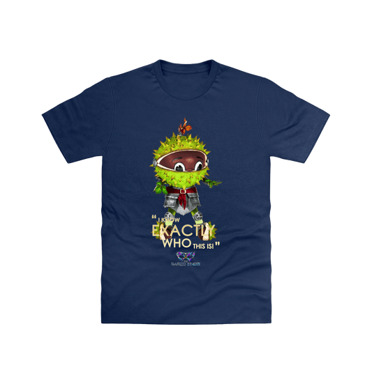 Navy Printed T-shirt Front