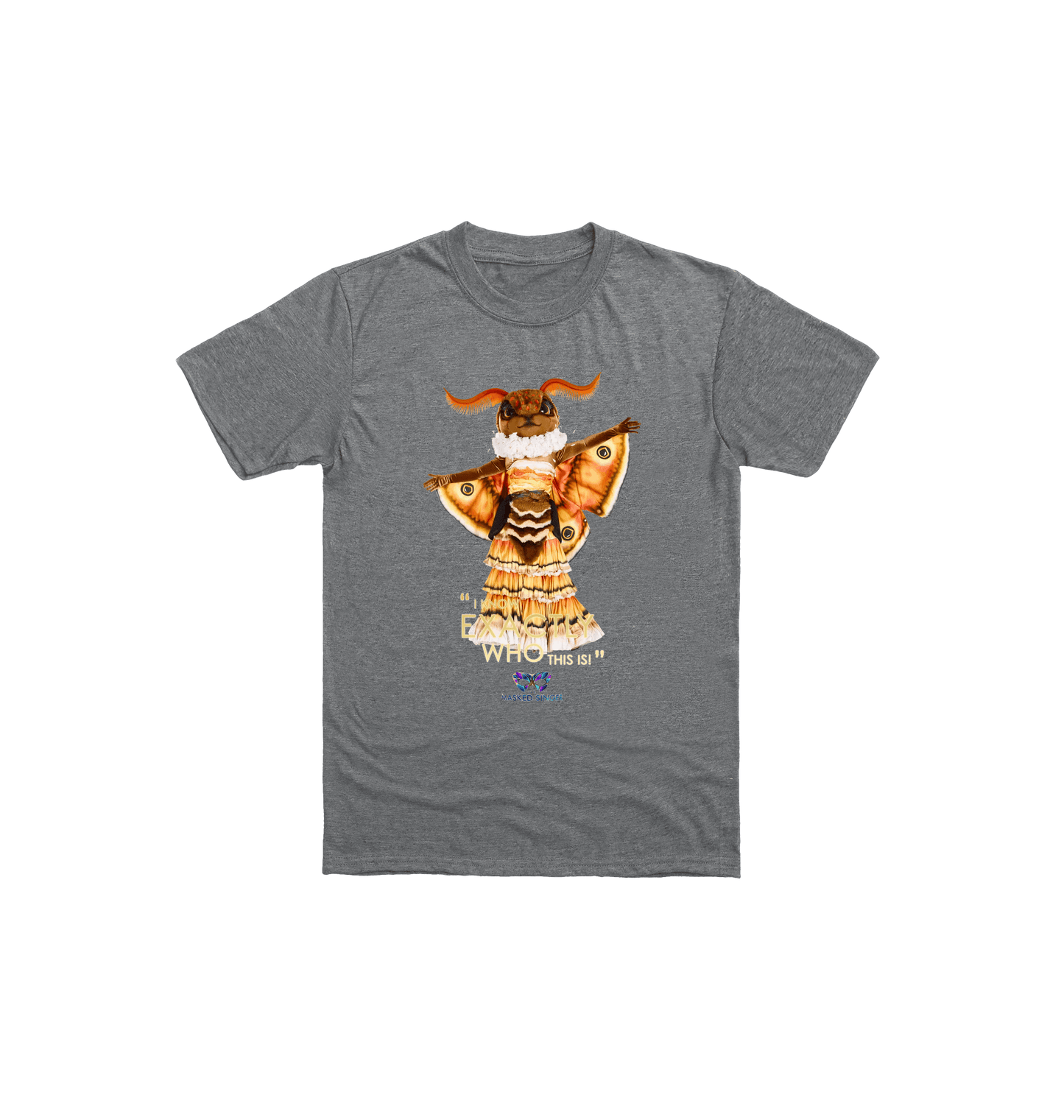 Graphite Heather Printed Kids T-Shirt Front