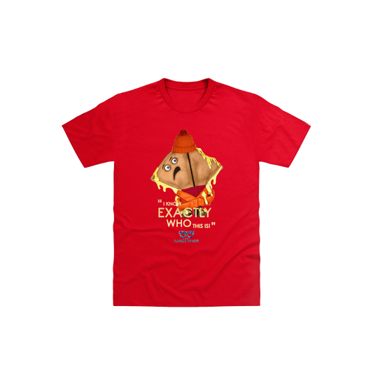 Red Printed Kids T-Shirt Front