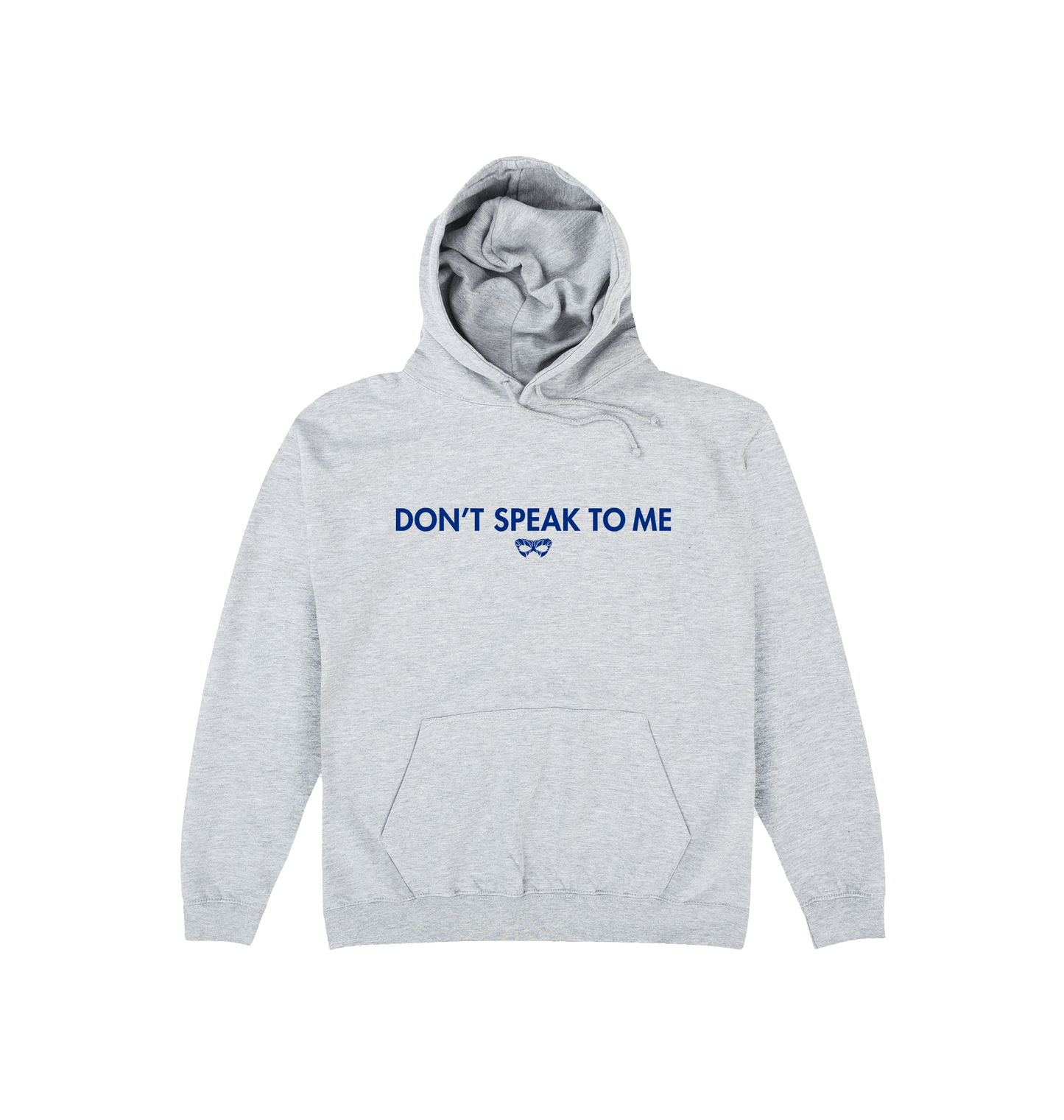 Heather Grey Printed Hoody Front