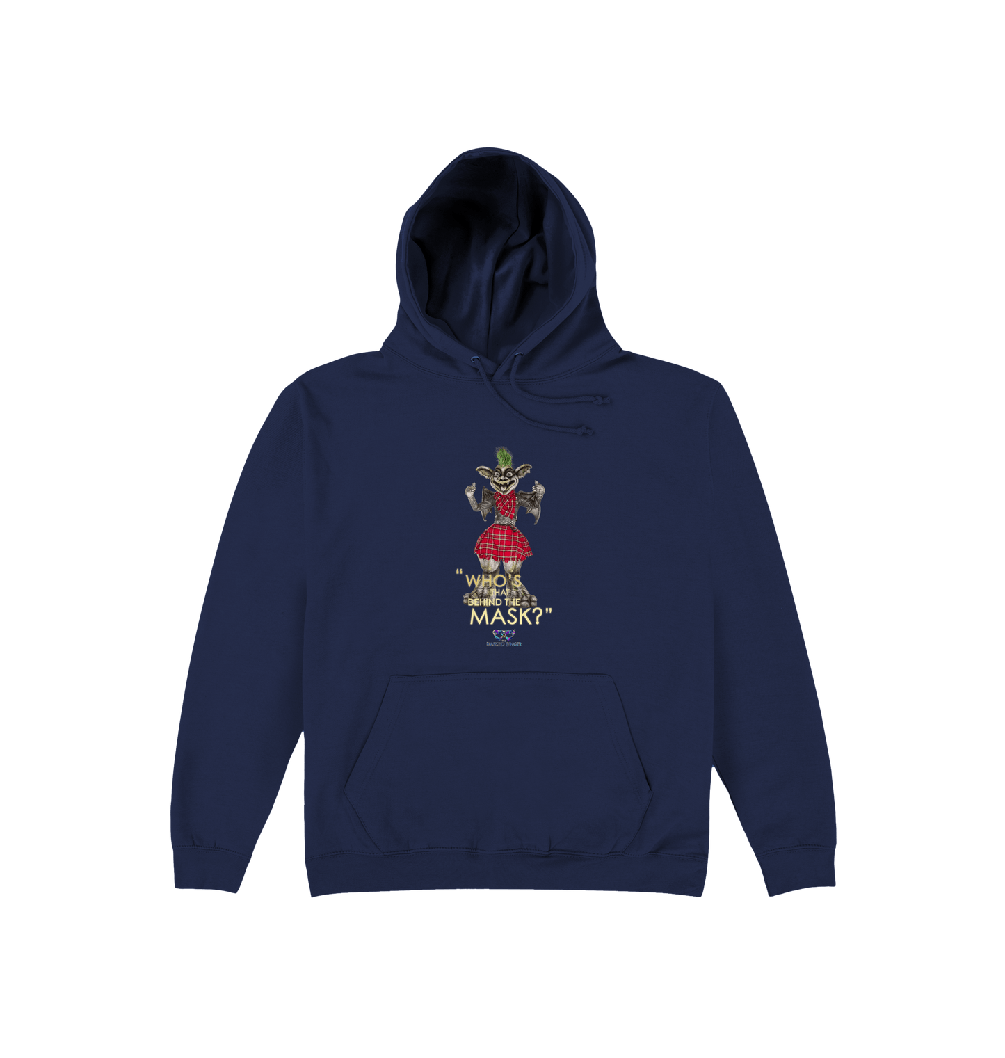 Oxford Navy Printed Hoody Front