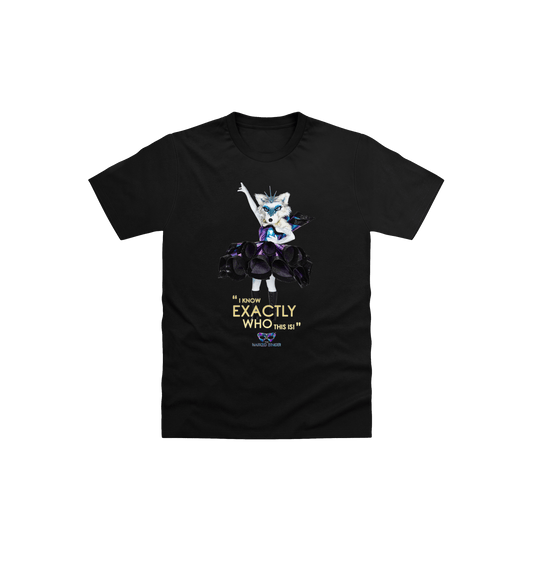 Black Printed Kids T-Shirt Front