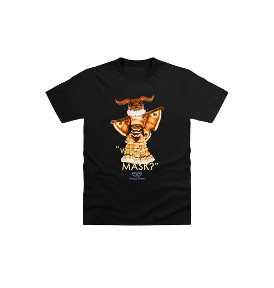 Black Printed Kids T-Shirt Front