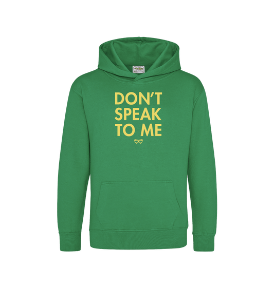 Kelly Green Printed Kids Hoodie Front