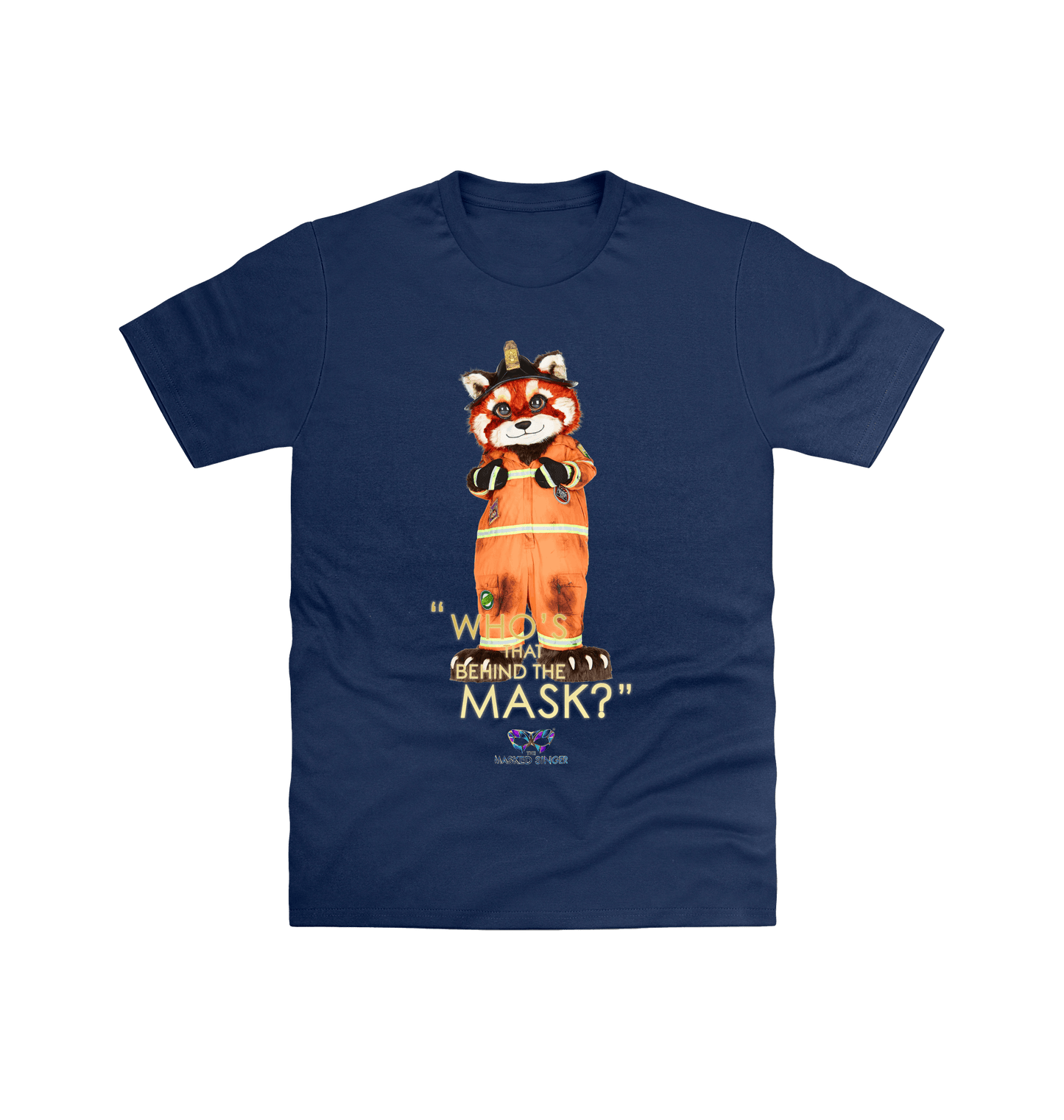 Navy Printed T-shirt Front