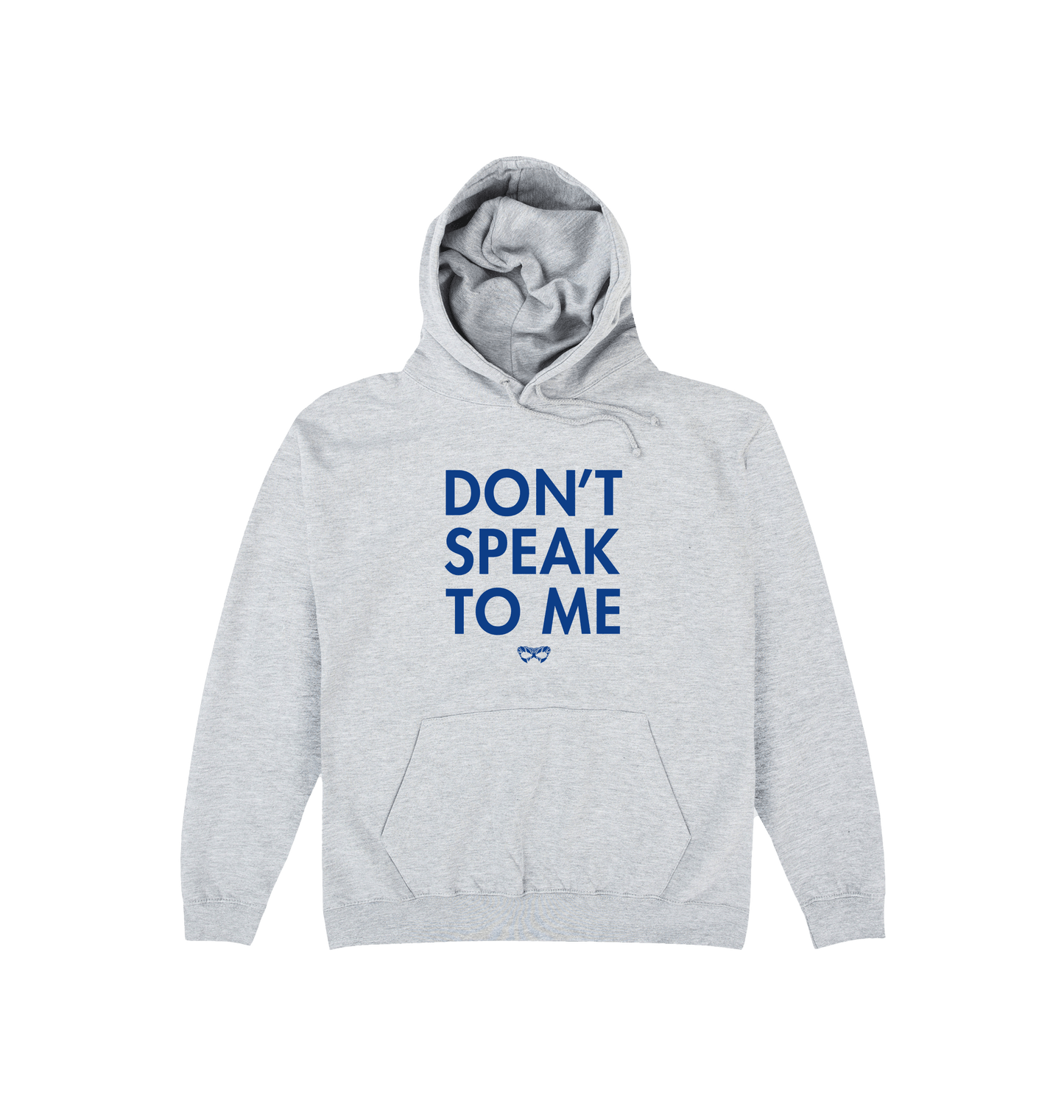 Heather Grey Printed Hoody Front