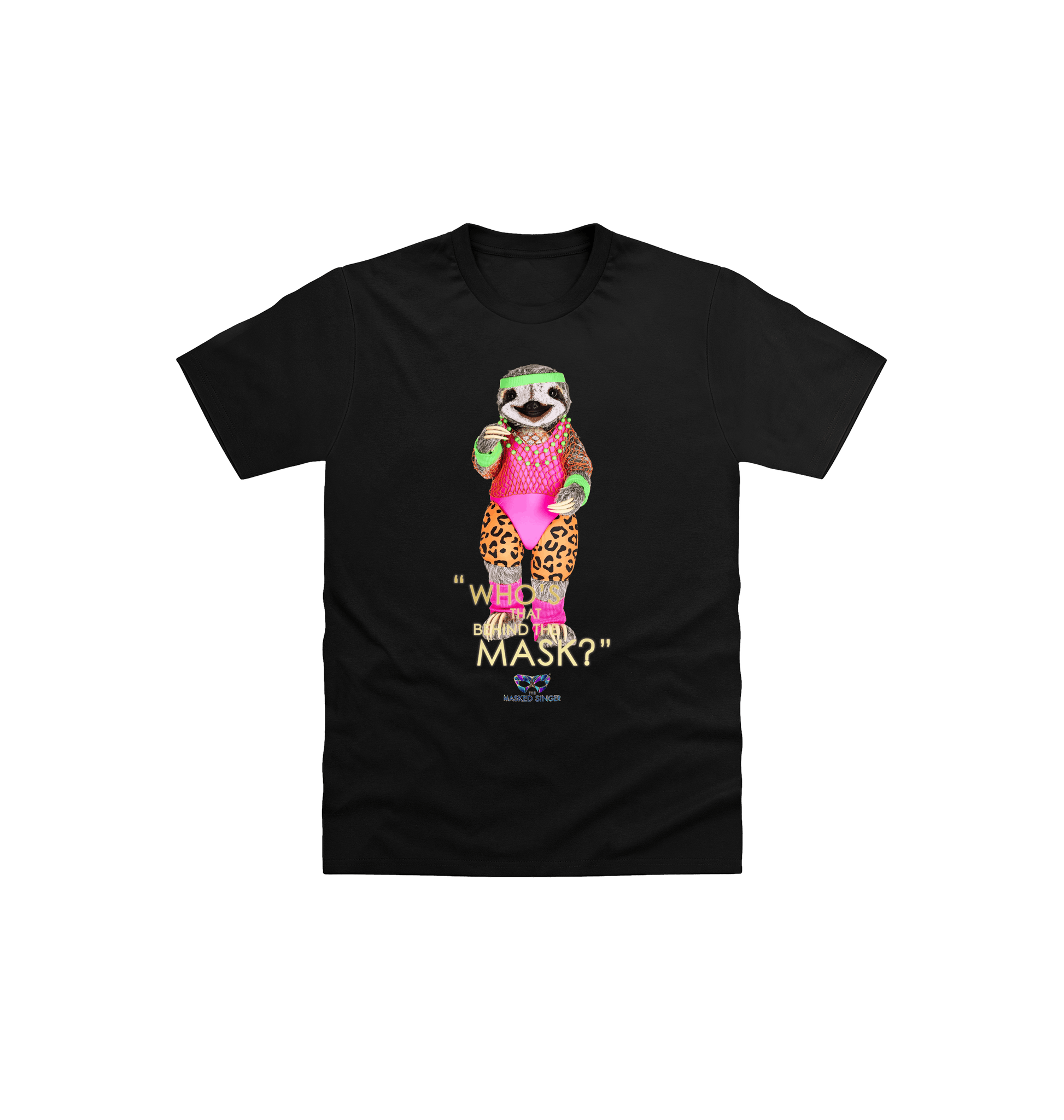 Black Printed Kids T-Shirt Front