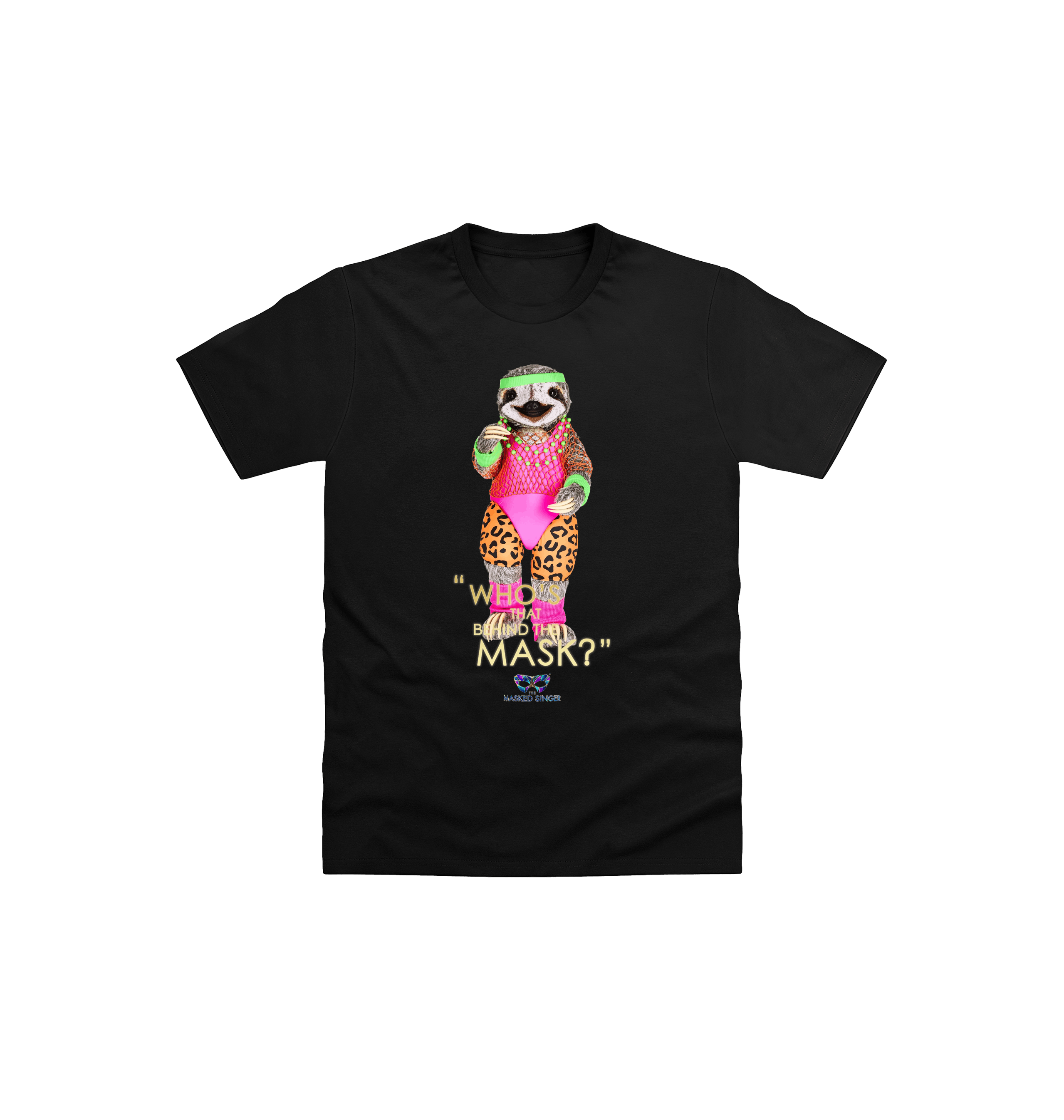 Black Printed Kids T-Shirt Front