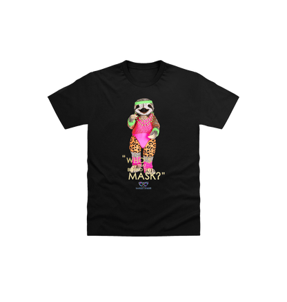 Black Printed Kids T-Shirt Front