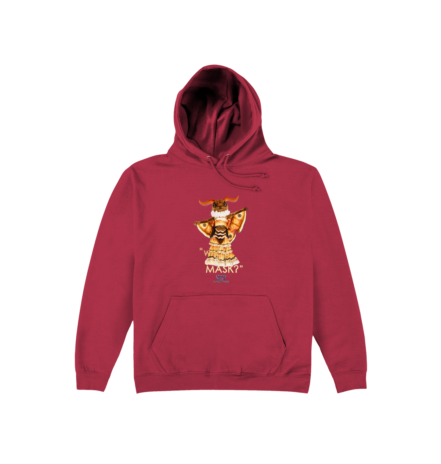 Brick Red Printed Hoody Front
