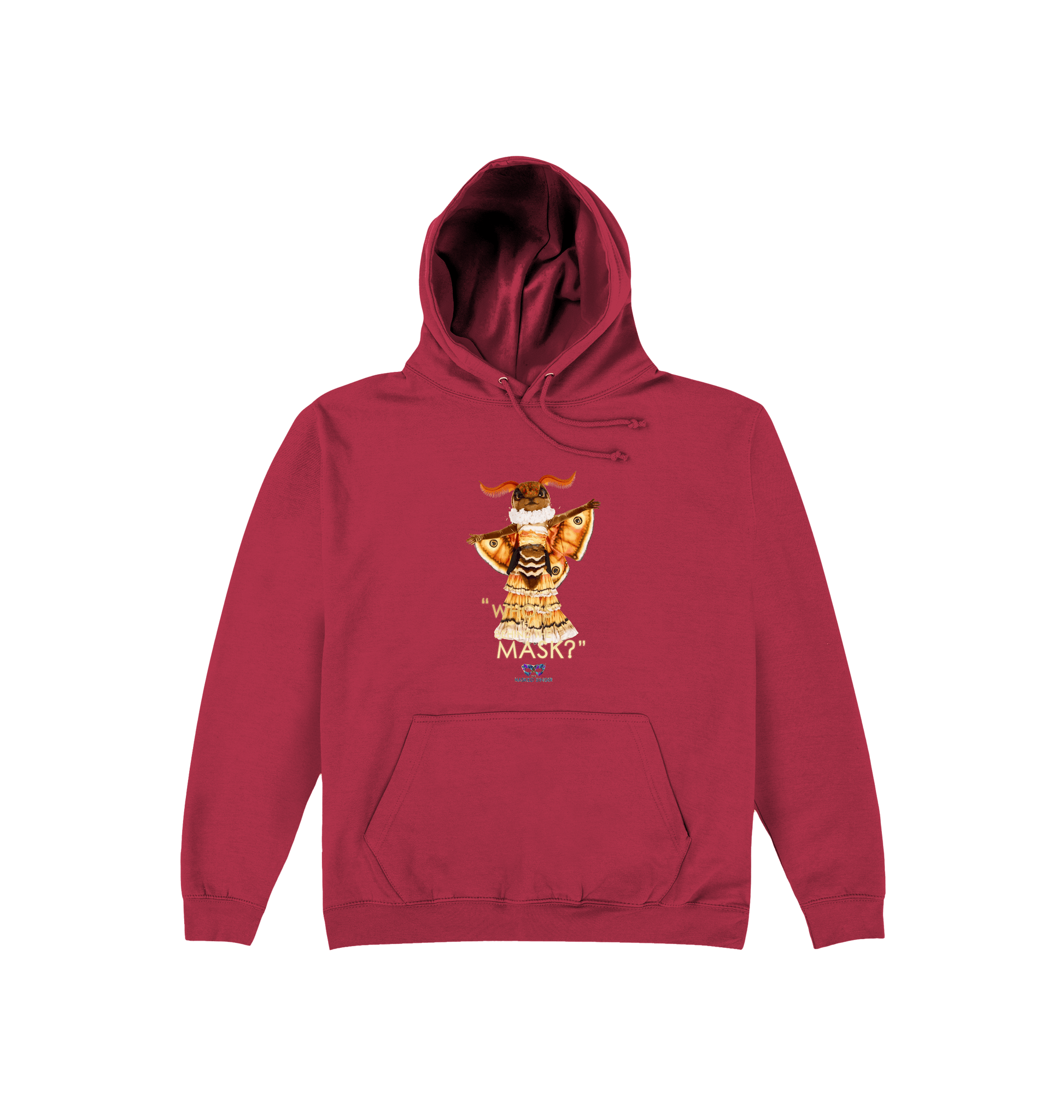 Brick Red Printed Hoody Front