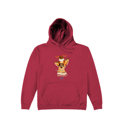 Brick Red Printed Hoody Front