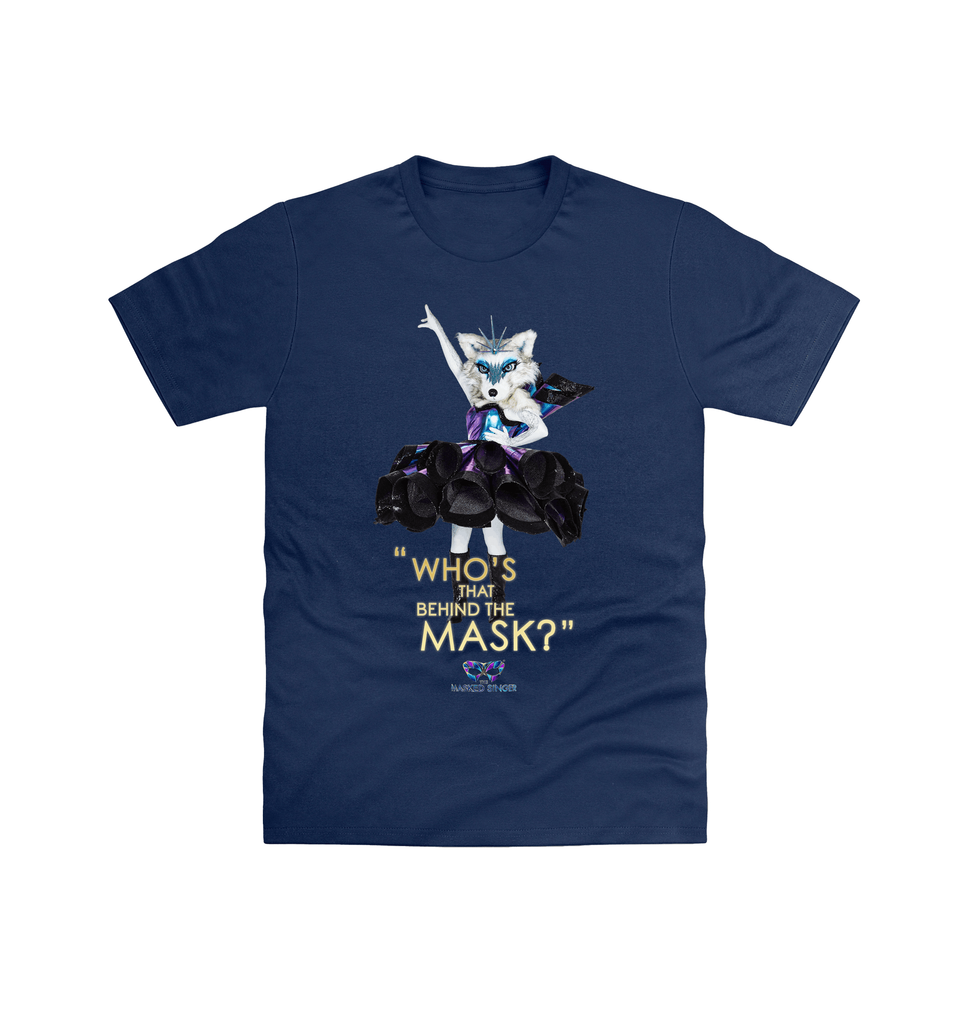 Navy Printed T-shirt Front