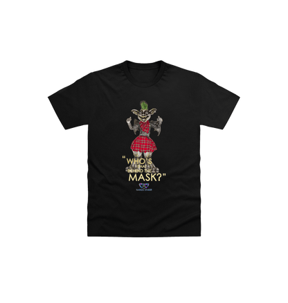 Black Printed Kids T-Shirt Front