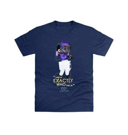 Navy Printed T-shirt Front