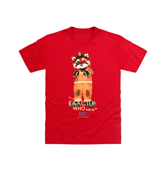 Red Printed T-shirt Front