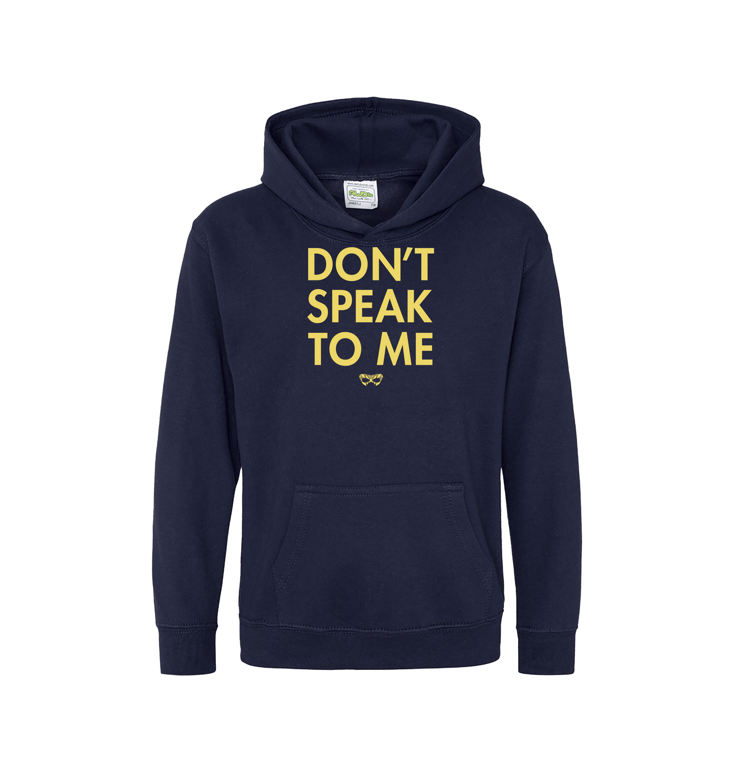 Oxford Navy Printed Kids Hoodie Front