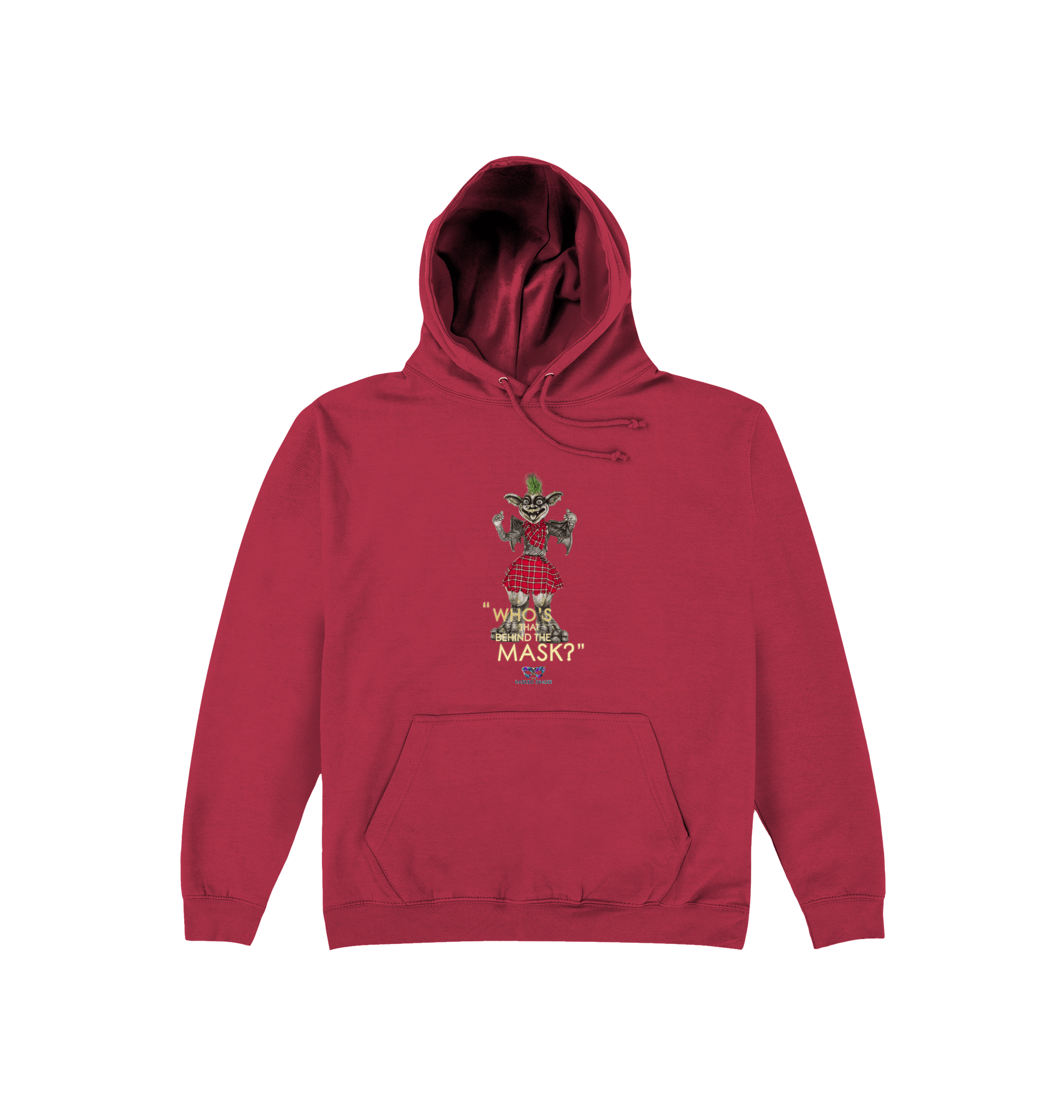 Brick Red Printed Hoody Front