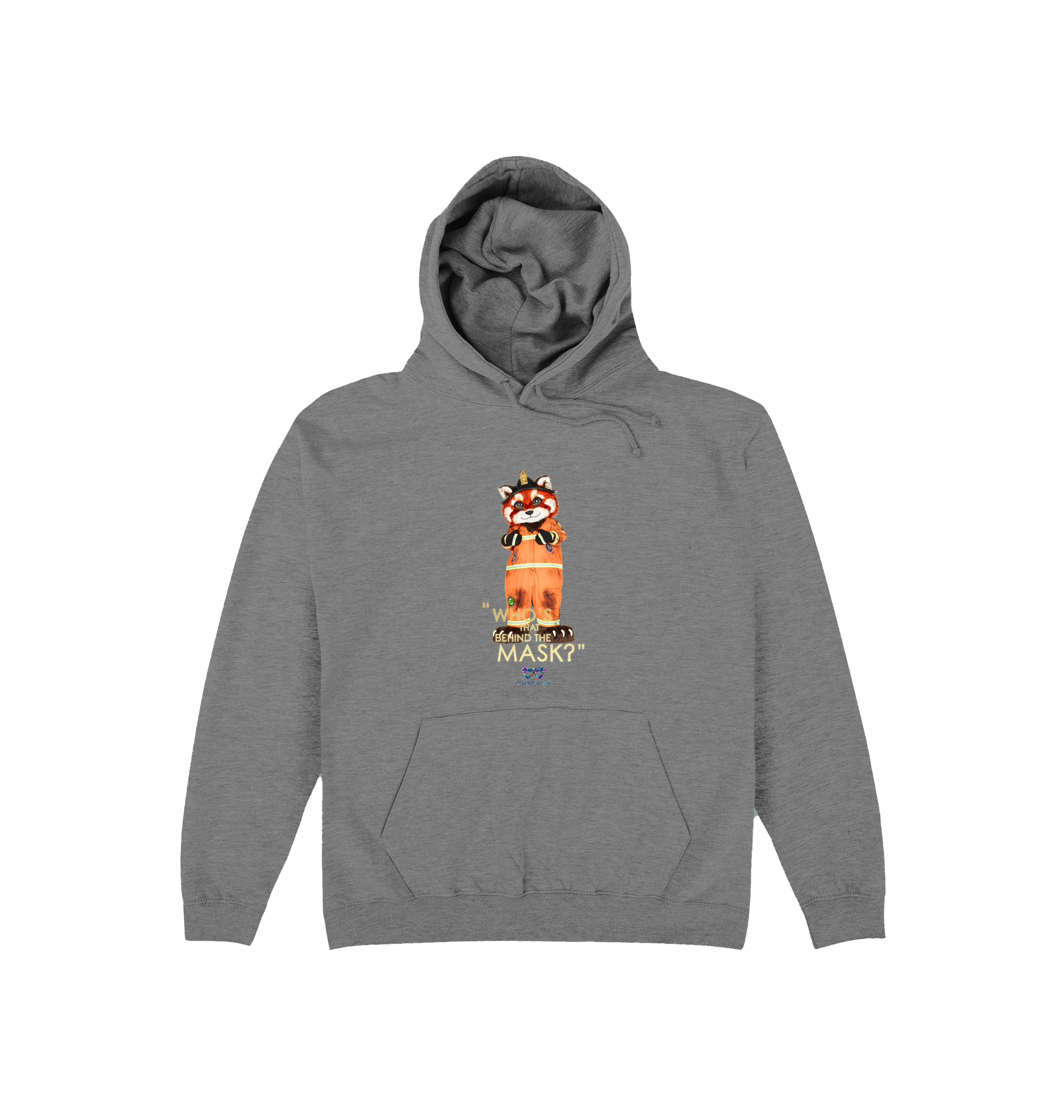 Graphite Heather Printed Hoody Front