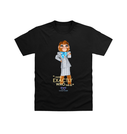 Black Printed T-shirt Front