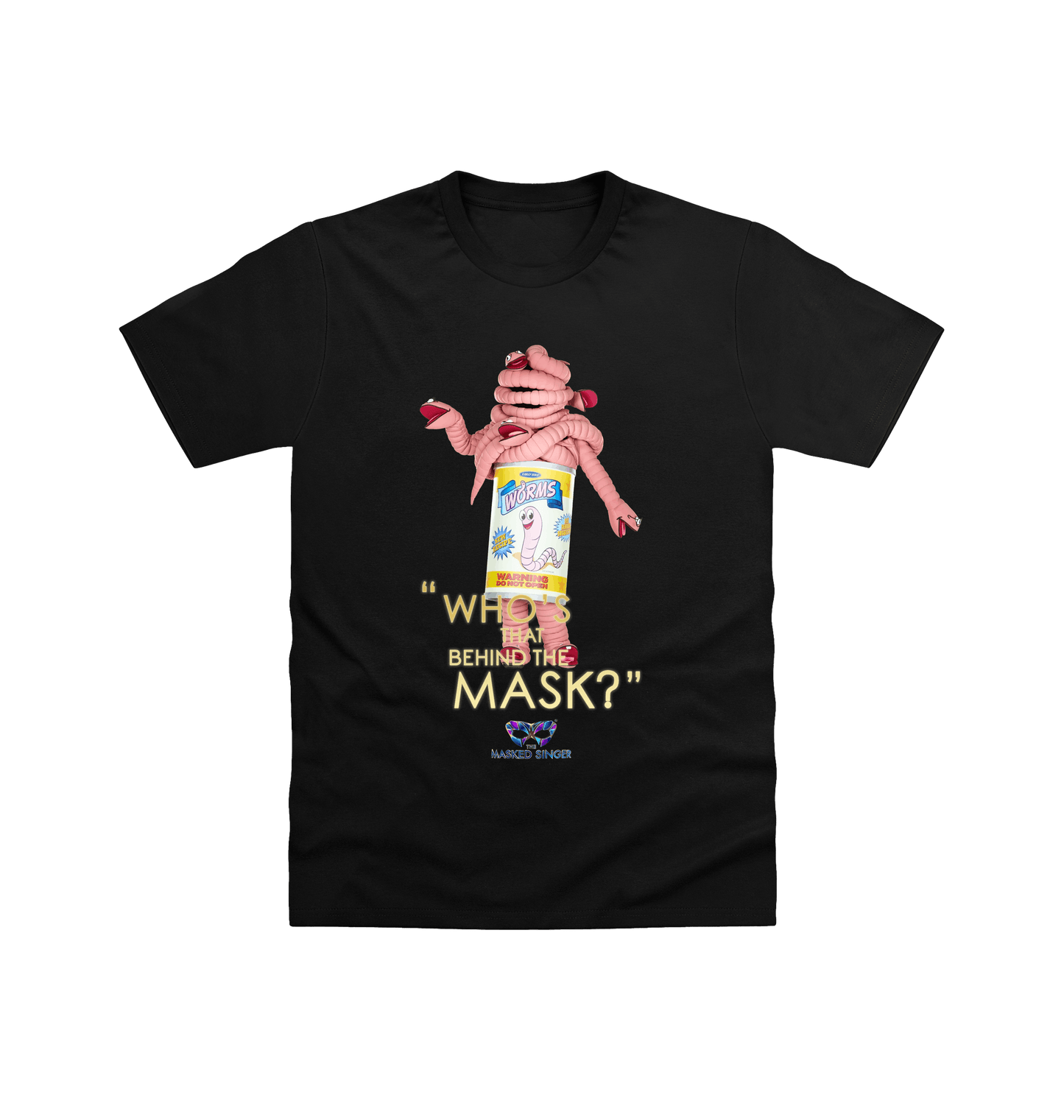 Black Printed T-shirt Front