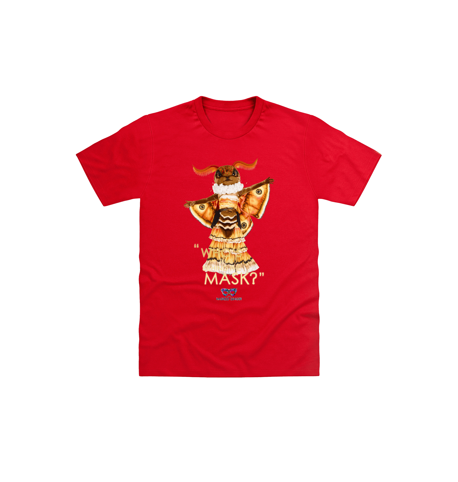 Red Printed Kids T-Shirt Front