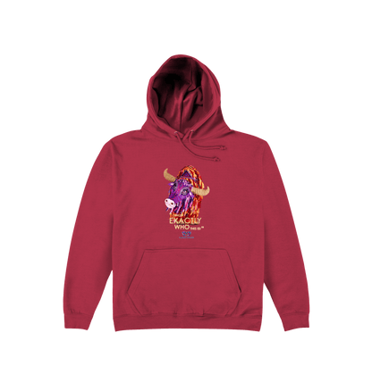 Brick Red Printed Hoody Front