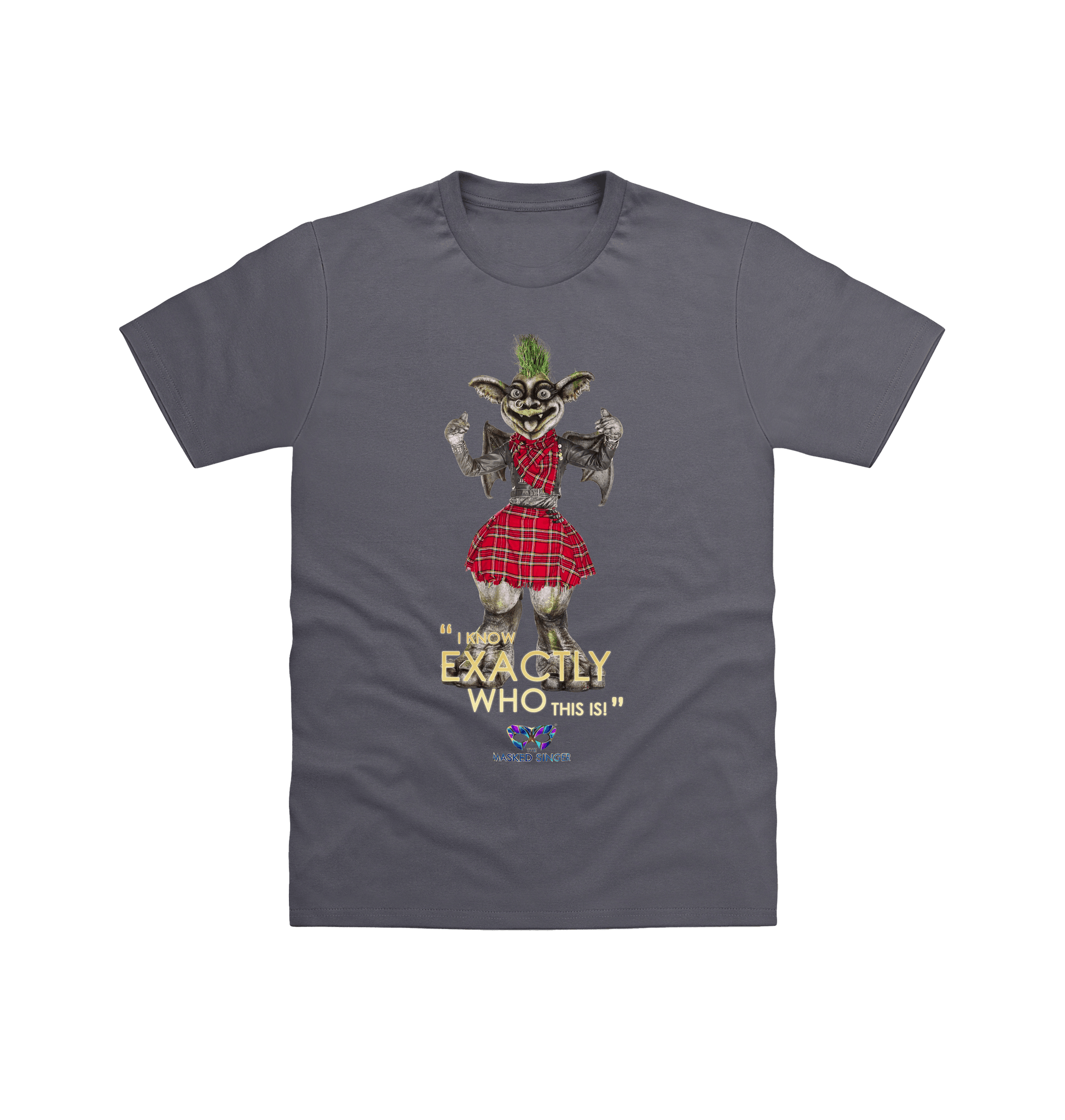 Charcoal Printed T-shirt Front