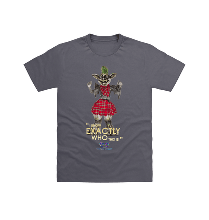 Charcoal Printed T-shirt Front