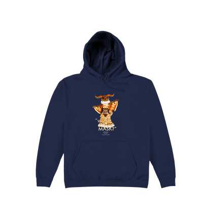 Oxford Navy Printed Hoody Front