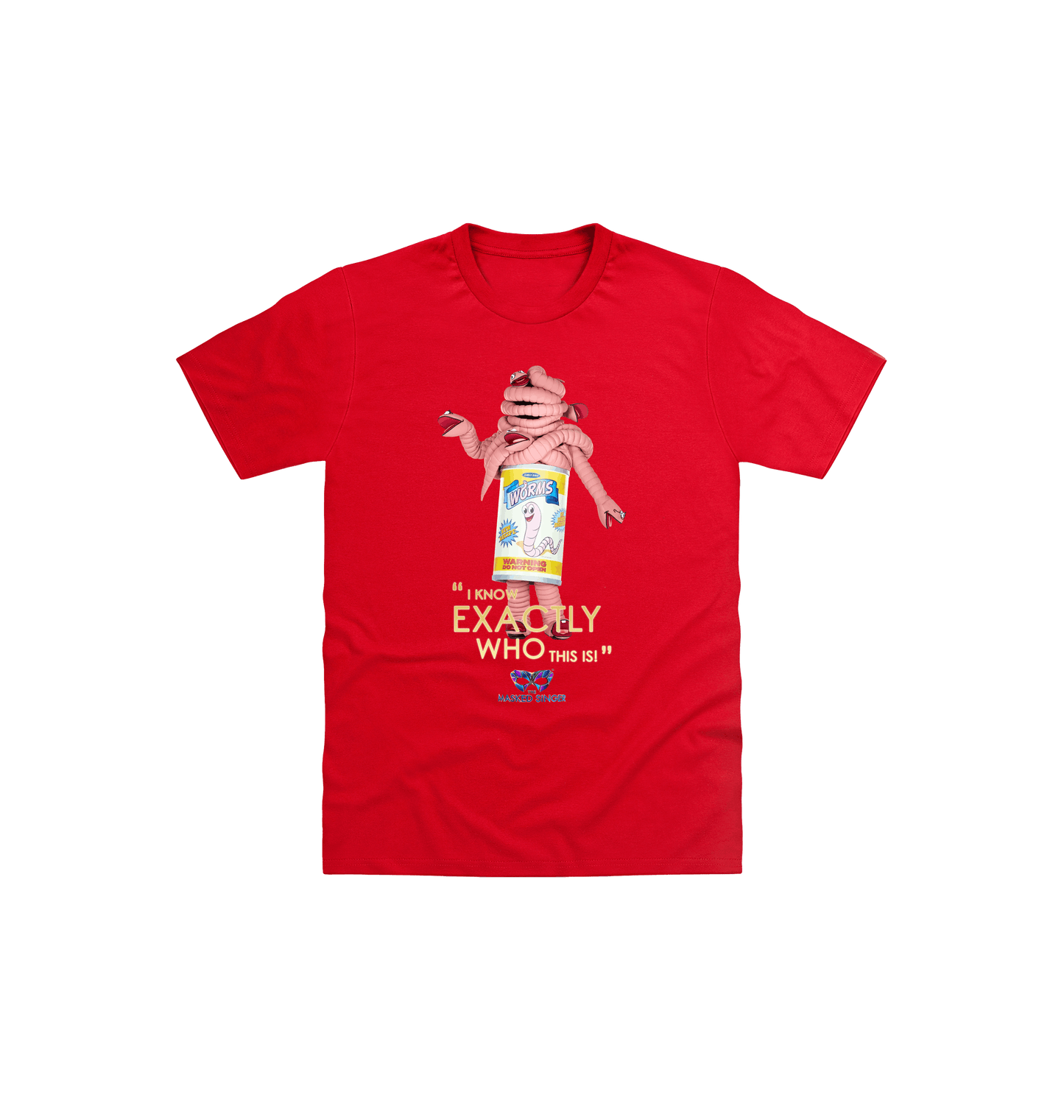 Red Printed Kids T-Shirt Front