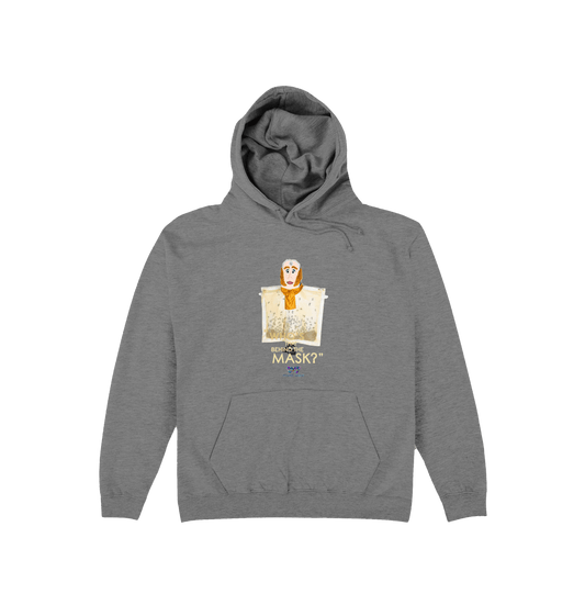 Graphite Heather Printed Hoody Front