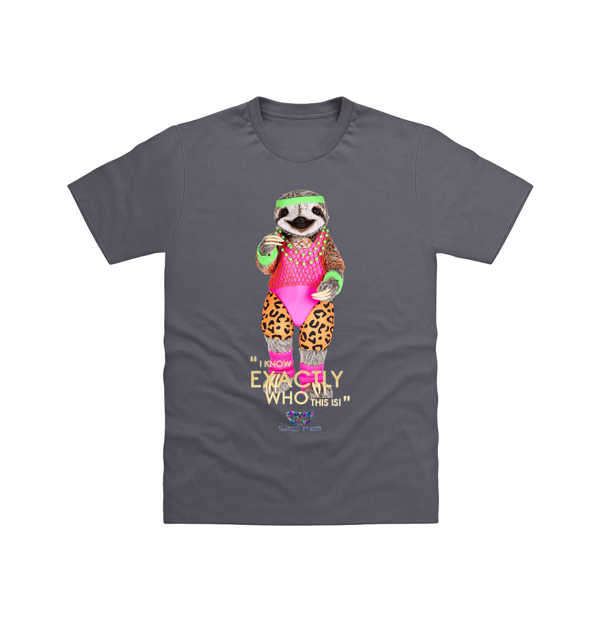 Charcoal Printed T-shirt Front