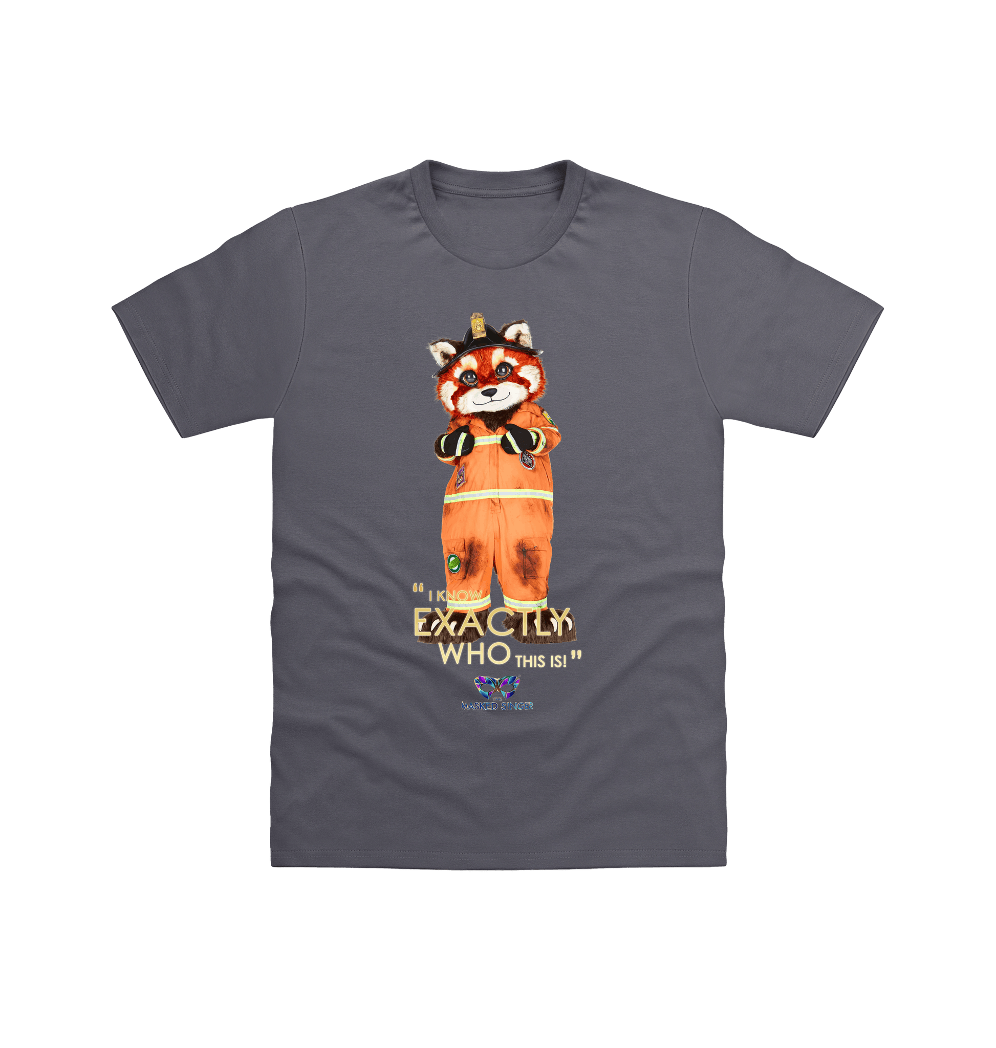 Charcoal Printed T-shirt Front