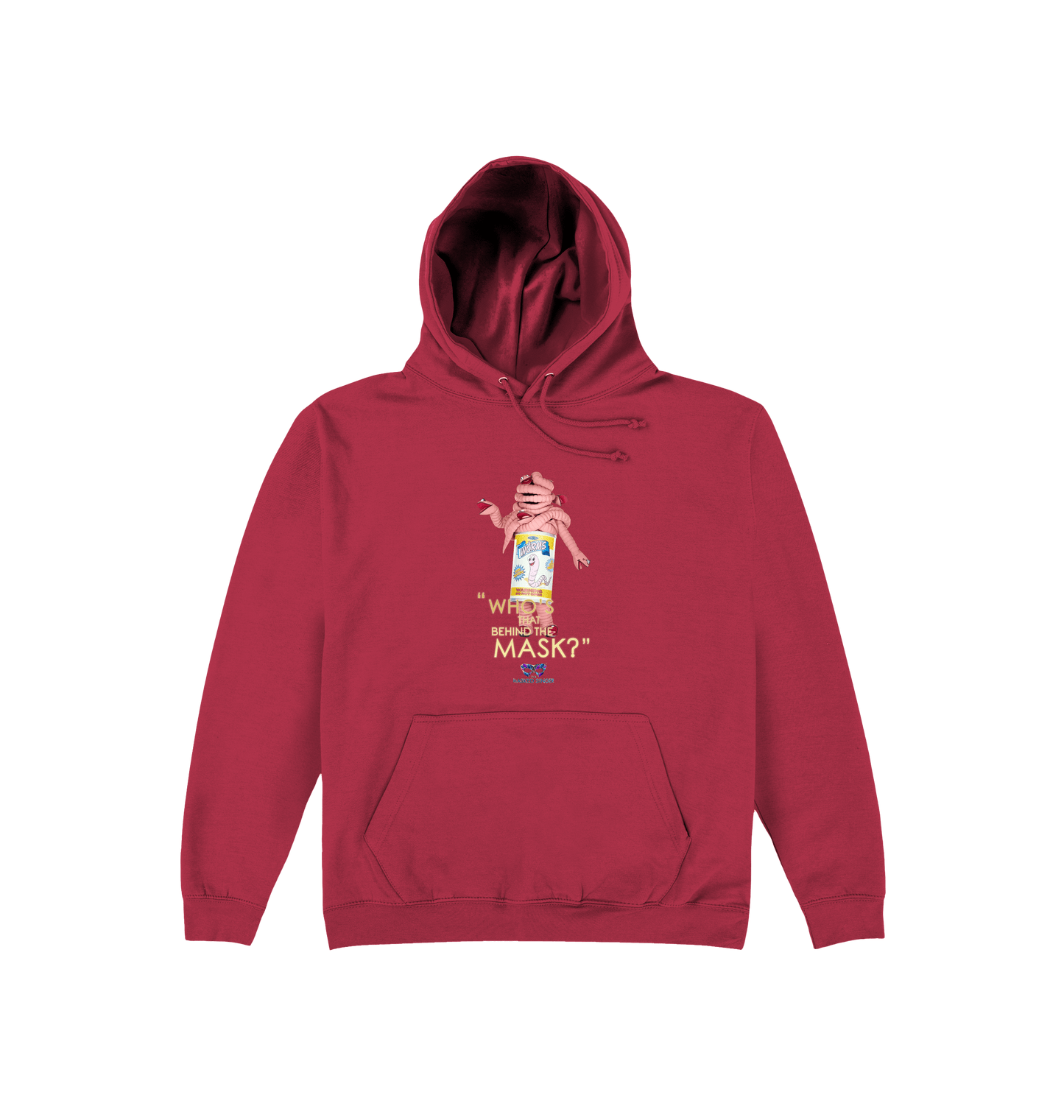 Brick Red Printed Hoody Front