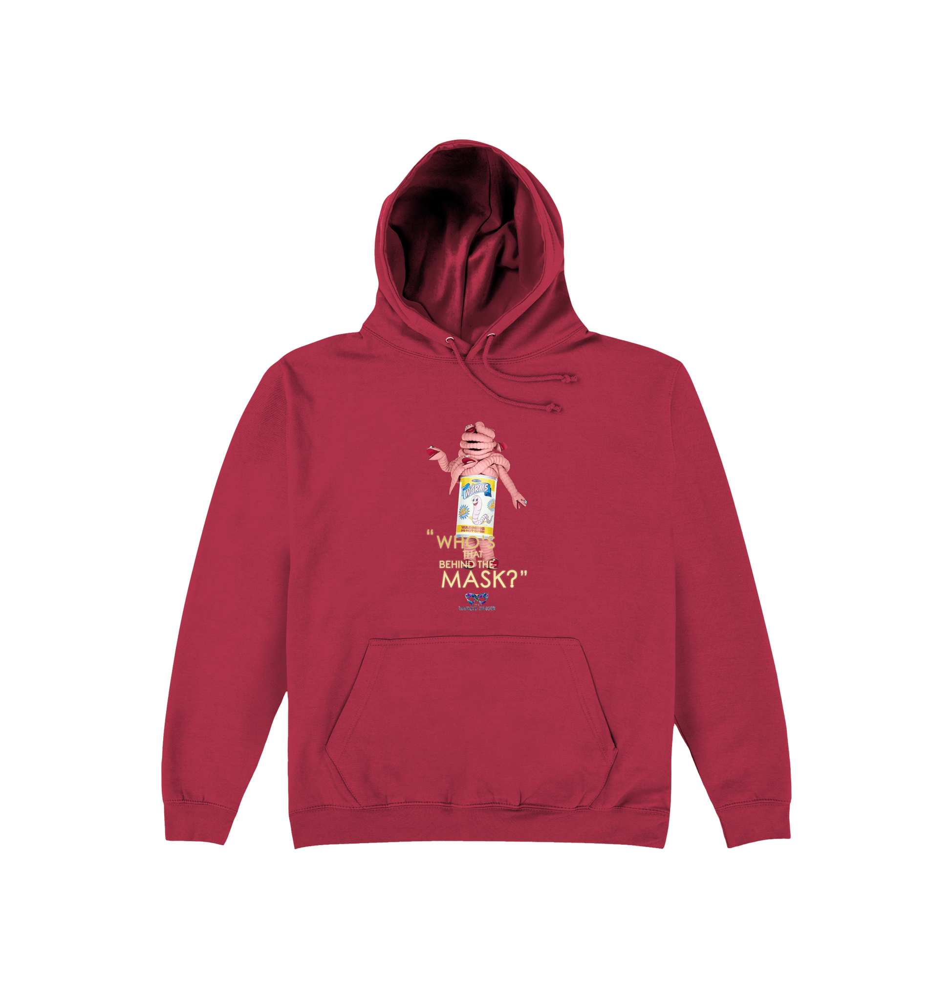 Brick Red Printed Hoody Front