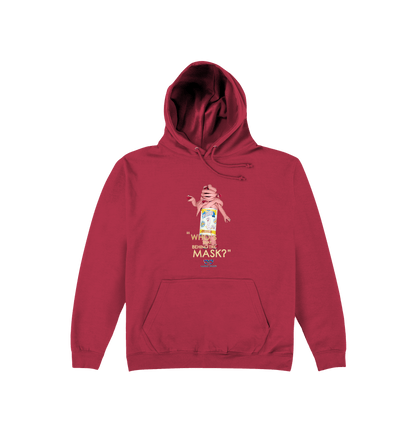 Brick Red Printed Hoody Front