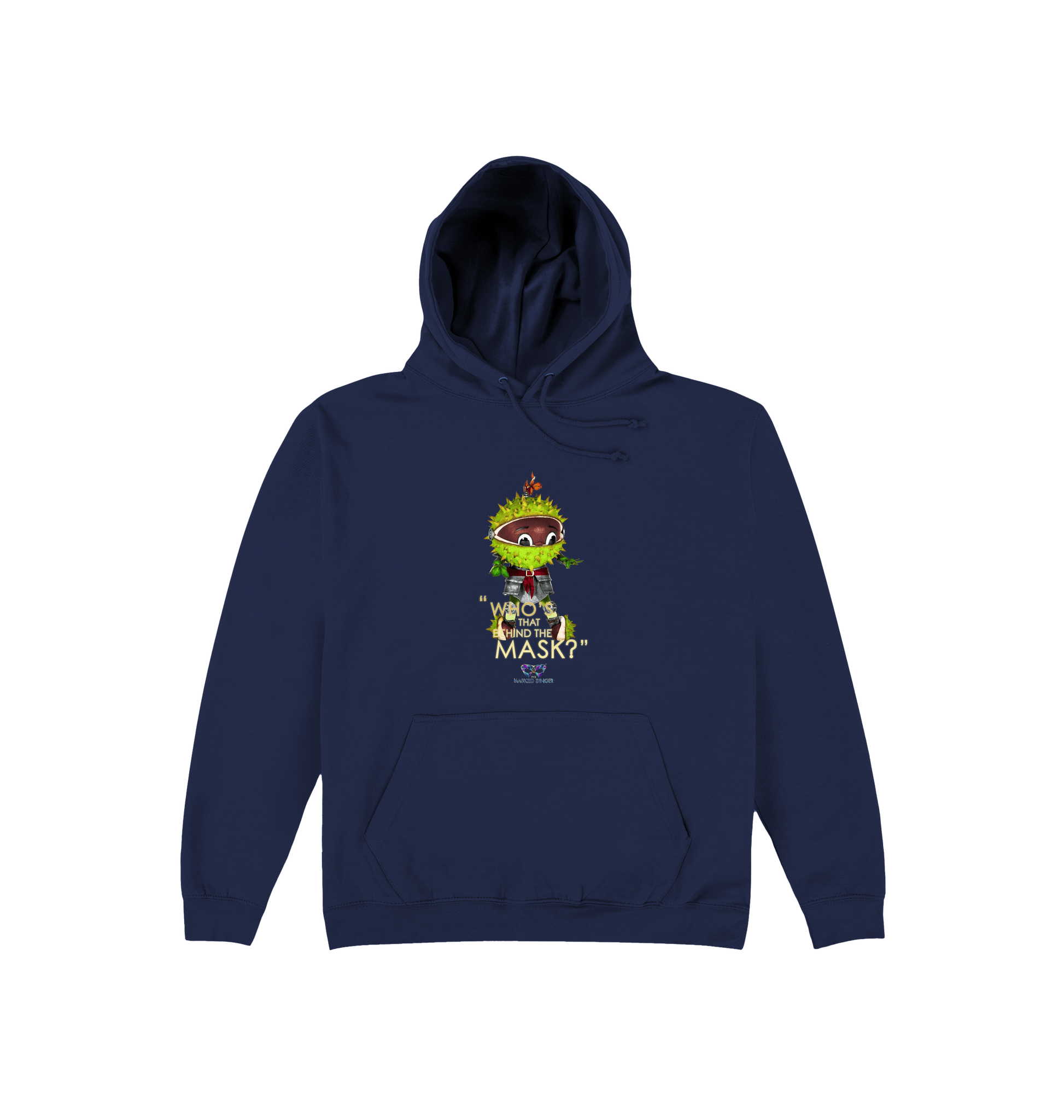 Oxford Navy Printed Hoody Front