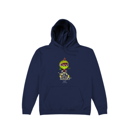 Oxford Navy Printed Hoody Front