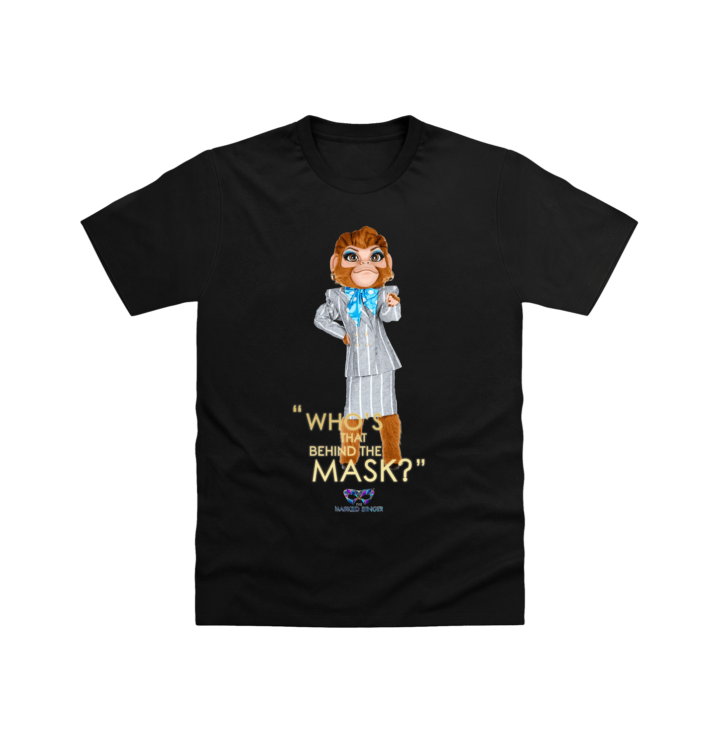 Black Printed T-shirt Front