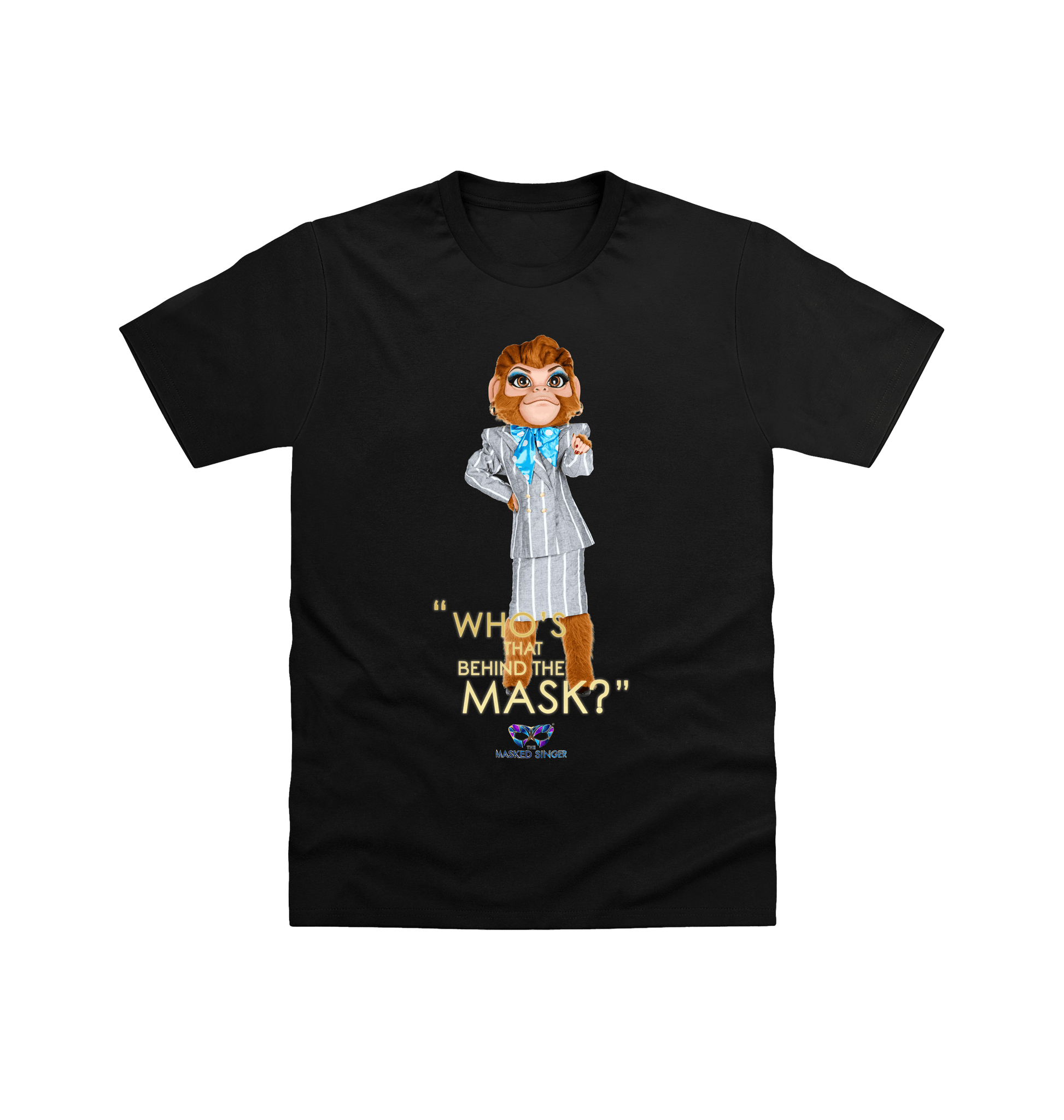 Black Printed T-shirt Front