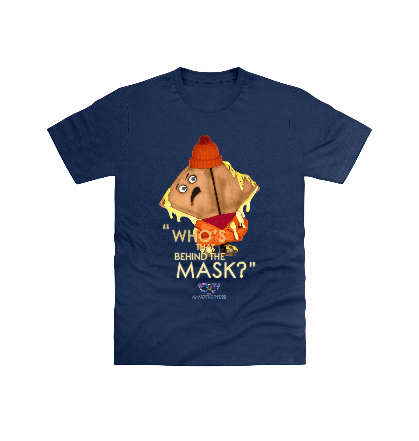 Navy Printed T-shirt Front